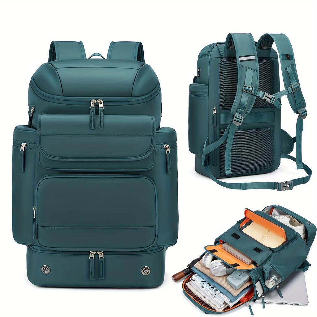 Women Men's Travel Backpack, Large Capacity Hiking Backpack, Business Laptop Backpack, Waterproof Backpack With Shoe Compartment