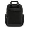 Li Ning Glory Gold Standard Solid Color Metallic Double Zipper Backpack With Logo Decoration Unisex Backpack Black ABSW531-1