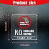 2 шт./5 шт. Наклейка Знак Не курить Предупреждение о курении электронных сигарет Прозрачная этикетка Для помещений и улицы Кофейня Библиотека