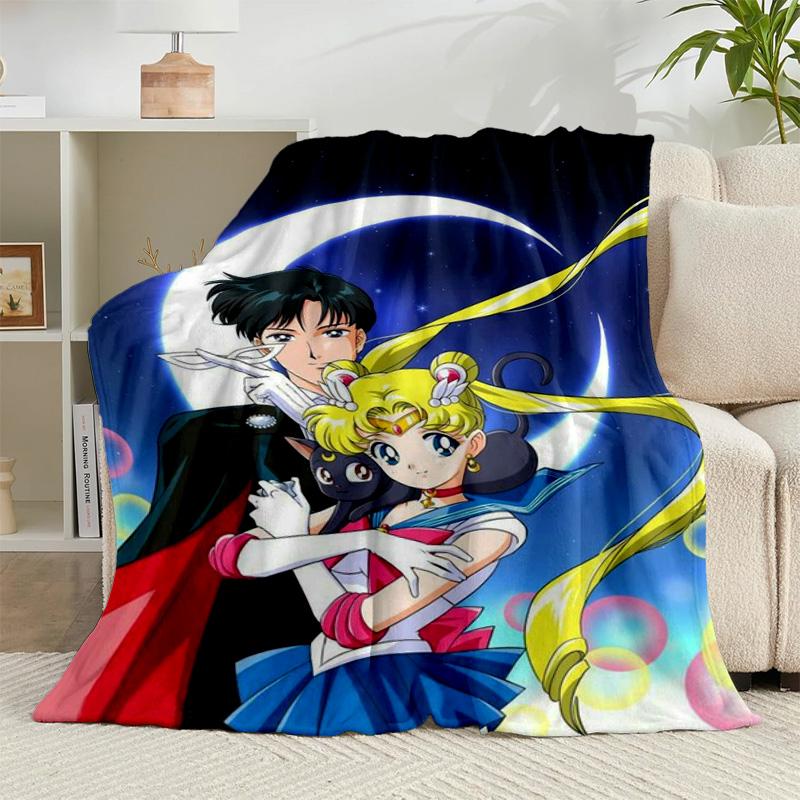 1PC Christmas anime Princess Flannel Blanket Gift, Suitable for Both Men And Women, Soft Ideal for Beds And Sofa, Birthday Or Christmas Gift