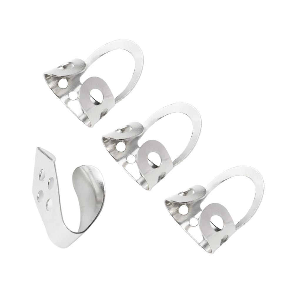 4Pcs Guitar Picks for Finger & Thumb Metal Finger Picks Adjustable Guitar Plectrums Finger Pick for Guitar Bass Ukulele