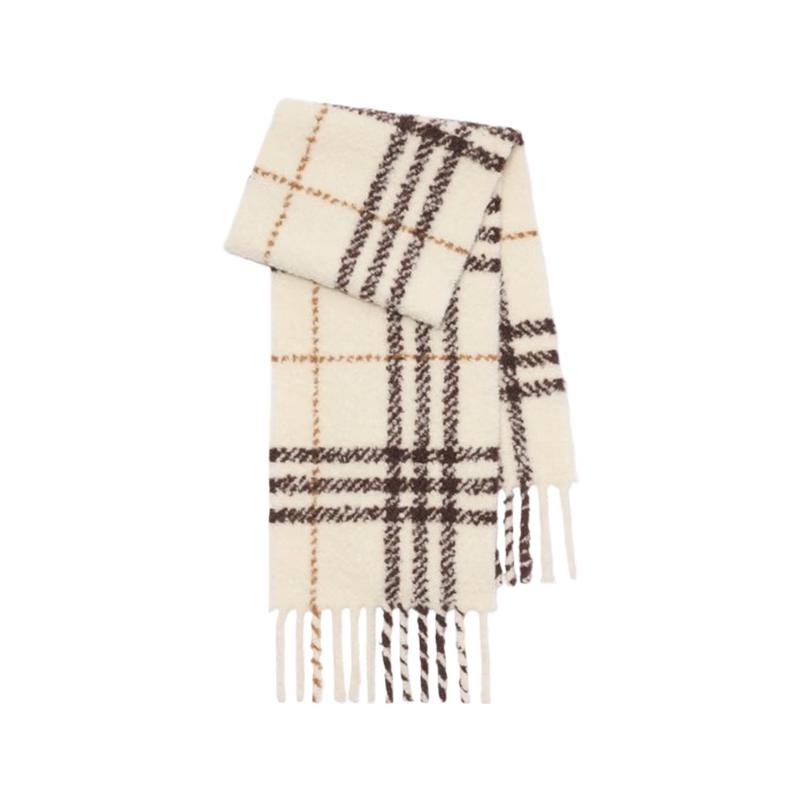 Burberry Шарф в клетку из смеси альпаки