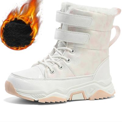 Осенне-зимние высокие детские зимние ботинки для мальчиков Зимние ботинки для мальчиков Нескользящие плюшевые теплые ботинки для девочек Зимние ботинки для девочек