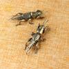 Antique Insect Figurines Miniatures Tea Pet Ornament Pure Copper Field Cricket Statue Desktop Decoration Collection Crafts Decor