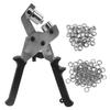 Punch Plier Belt Leather Manual Portable Hole Puncher Kit with Eyelet Buckles for Tent Awning