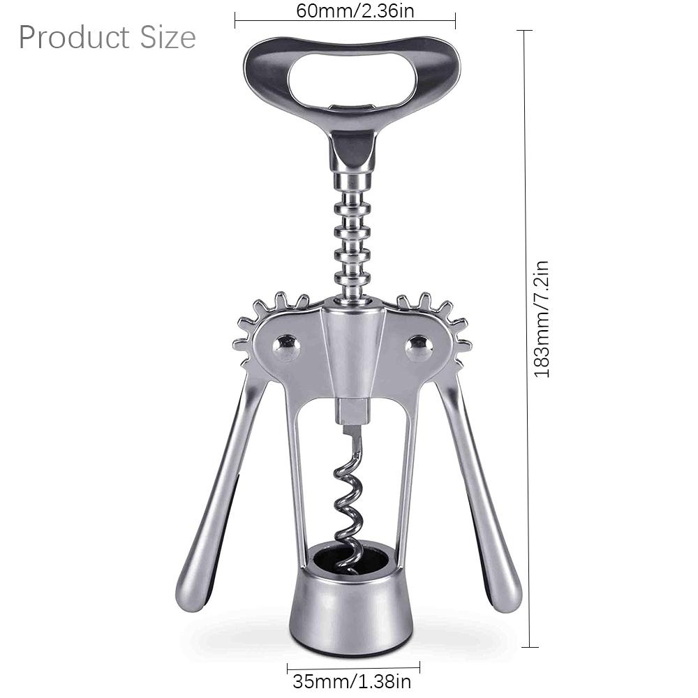 Многофункциональный штопор Wing Corkscrew, открывалка для винных бутылок и приспособление для извлечения пробок для красного вина и пива