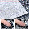 For Nail Art Shoes Dancing Decor Manicure 1.5mm Clear Crystal AB Gold 3D Flatback Rhinestones Jewelry Gems