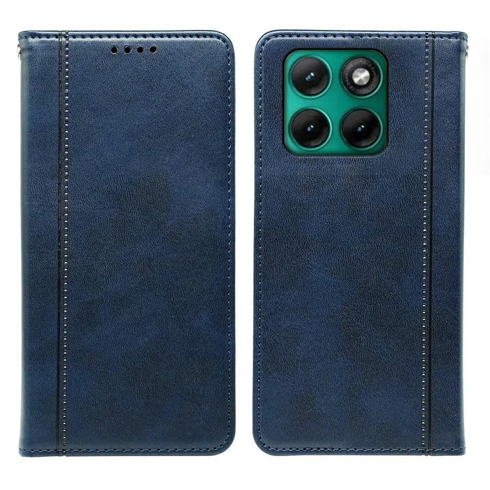 Case for Edge 70 Fusion+ 5G - Leather/PU, Blue