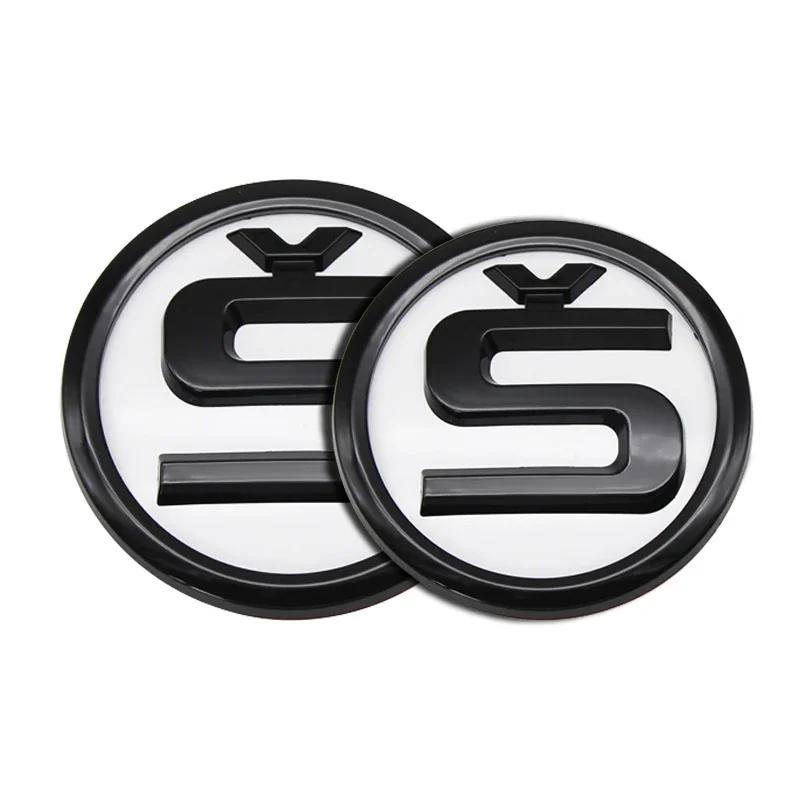 Car Sticker 2026 Hot 2pcs Car Front Hood Badge Rear Trunk Emblem Replacement Sticker For Skoda Yeti VRIS Rapid Octavia a5 a7 Kod