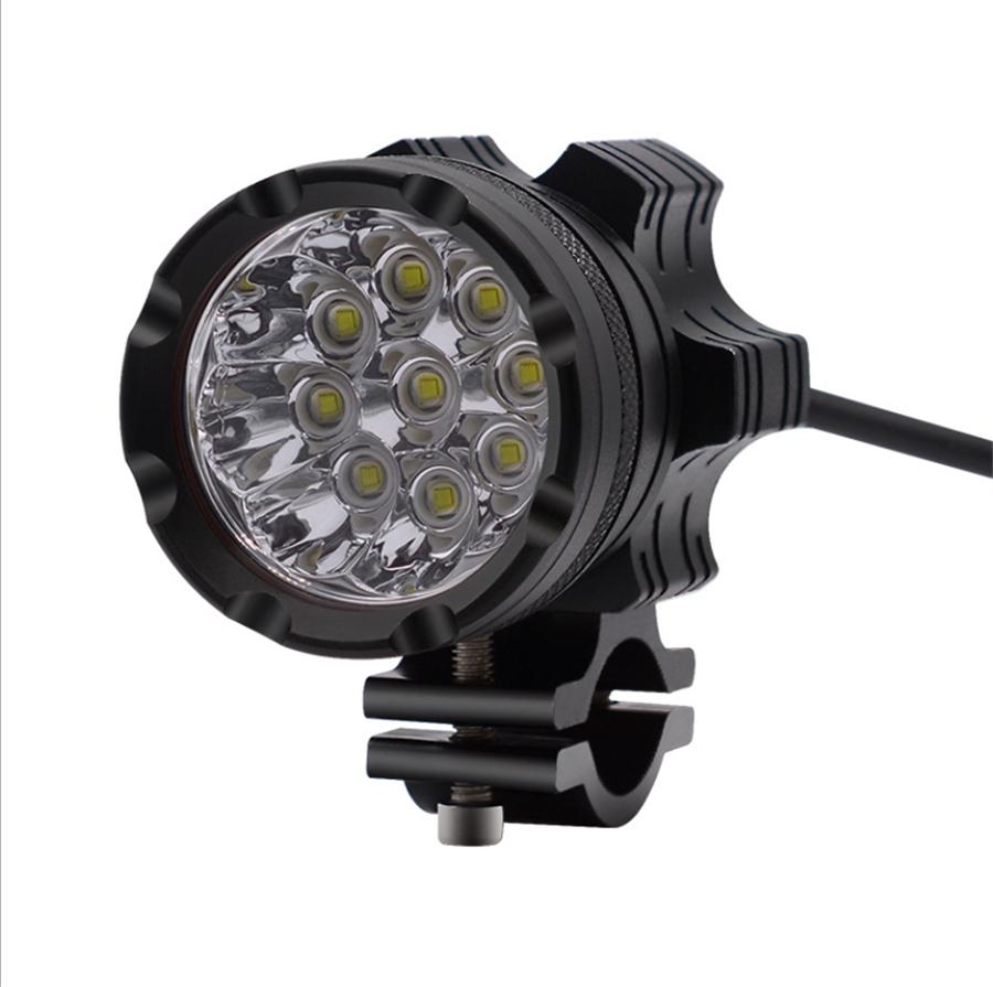 Для фары мотоцикла 9 светодиодов (Пара) + Жгут проводов Переключатель-Mdl5001