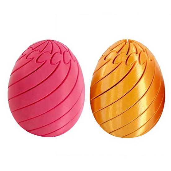 Twisting Fidget Egg Toy Twistable Egg Toy Portable Lightweight Stress Relief 3D Printed Easter Egg Desktop