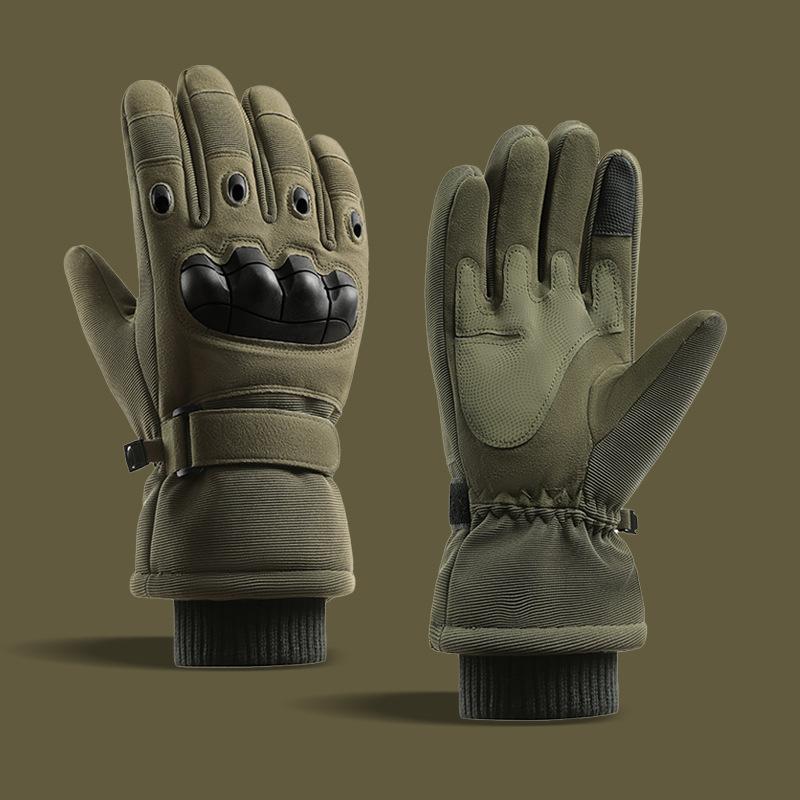 Yanbiguo -20℃/-4°F Coldproof Winter Gloves,Impact/Tactical Winter Gloves,Anti-Slip,Touch Screen Ski Gloves,Safety,Protection