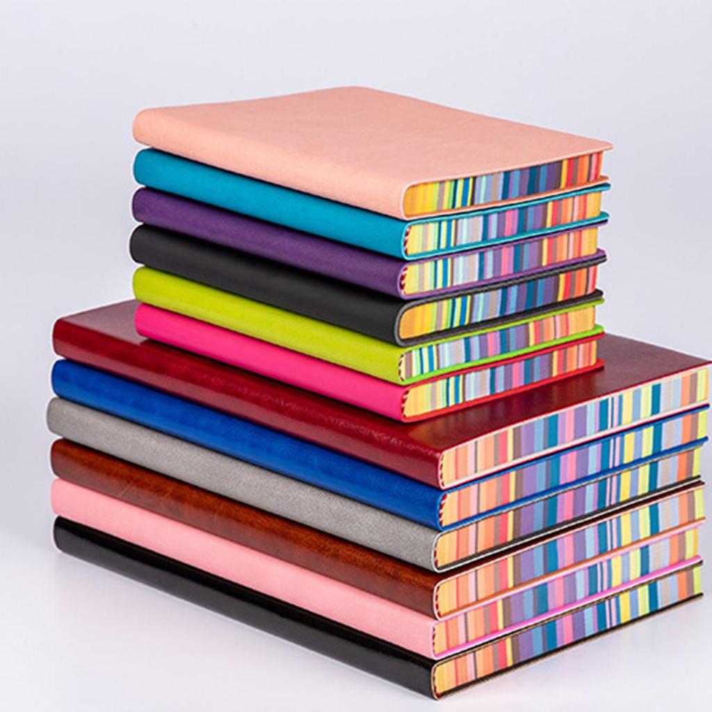 (Возможна гравировка логотипа) Цветной студенческий блокнот формата А6/А5/В5, кожаный деловой блокнот, журнал встреч, дневник, внутренняя страница с подкладкой, справочник