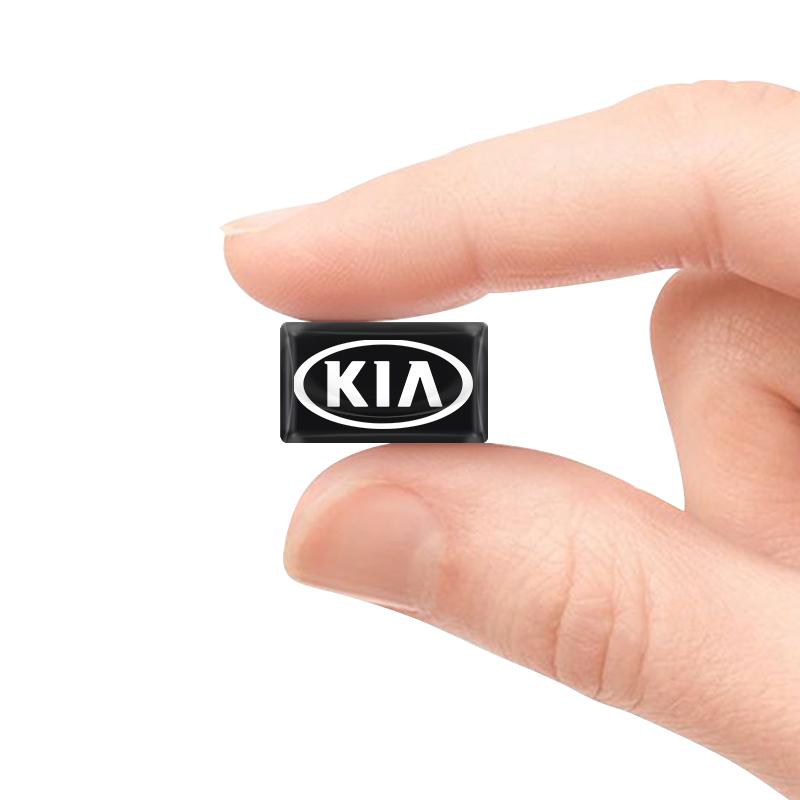 Маленький руль из углеродного волокна Наклейки с логотипом автомобиля 3D для KIA Sportage Ceed Rio 3 4 Picanto Sorento Optima Cerato Soul Amanti