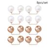 3/6/8PCS Double Head Pin Pearl Brooch Non-Slip Brooches New Waist Fastening Pins  Scarf Fastening
