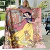 Cartoon Snow White and Seven Dwarfs Blanket, Super Soft Flannel Blanket, Perfect for Travel, Bedding, Sofa Blanket, Birthday Gif