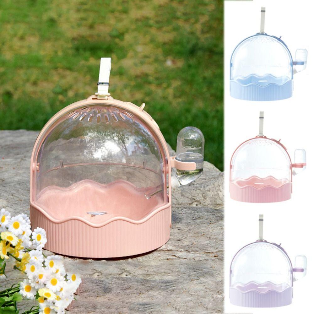 Прозрачная откидная крышка для переноски хомяка Дышащая переноска для хомяка Клетка для путешествий для хомяка на открытом воздухе