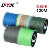 FTK 120M PE Braided Line Fishing Line 15-90LB 0.14-0.5mm 8 Strand Multifilament PE Fishing Line