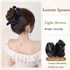 Синтетический бант заколка шиньон грязный пучок клипса в волосах волнистые вьющиеся волосы пучок хвост наращивание резинка для волос шиньоны для женщин