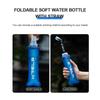 WRELS Water Bottle TPU BPA-Free Folding Soft Flask Outdoors Sport Water Bottle Running Camping Cycling Collapsible Water Bottle