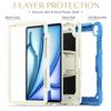 For iPad Air 13 (2025)/(2024) Case PC+Silicone Kickstand Pen Slot Tablet Cover with Shoulder Strap