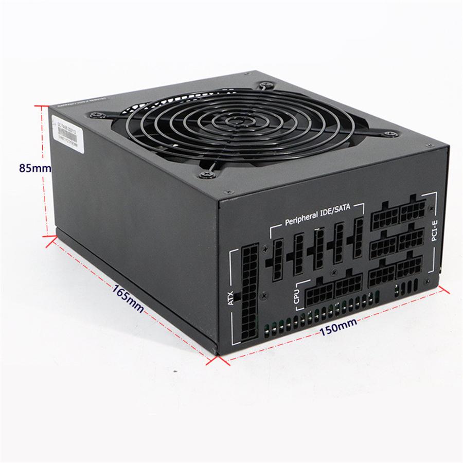2000W Full Modular ATX Mining Power Supply 90% Efficiency