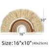 Бохо Радужный Декор Стен Искусство Маленький Богемный Макраме Тканый Настенный Гобелен Для Девочки Спальня Мальчик Комната Детская Дверь Украшения
