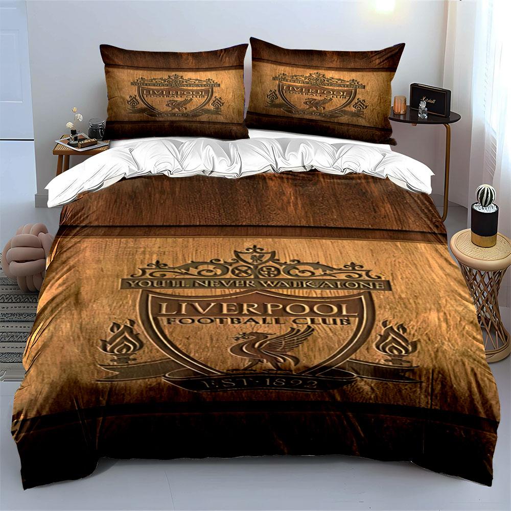 Liverpool Football Club crest. Bedding sets Duvet cover sets Duvet covers Pillowcases(1 * Duvet Cover 2 * Pillowcases without duvet insert)
