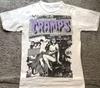 Футболка с изображением группы The Cramps, концертный тур, 90-е, унисекс