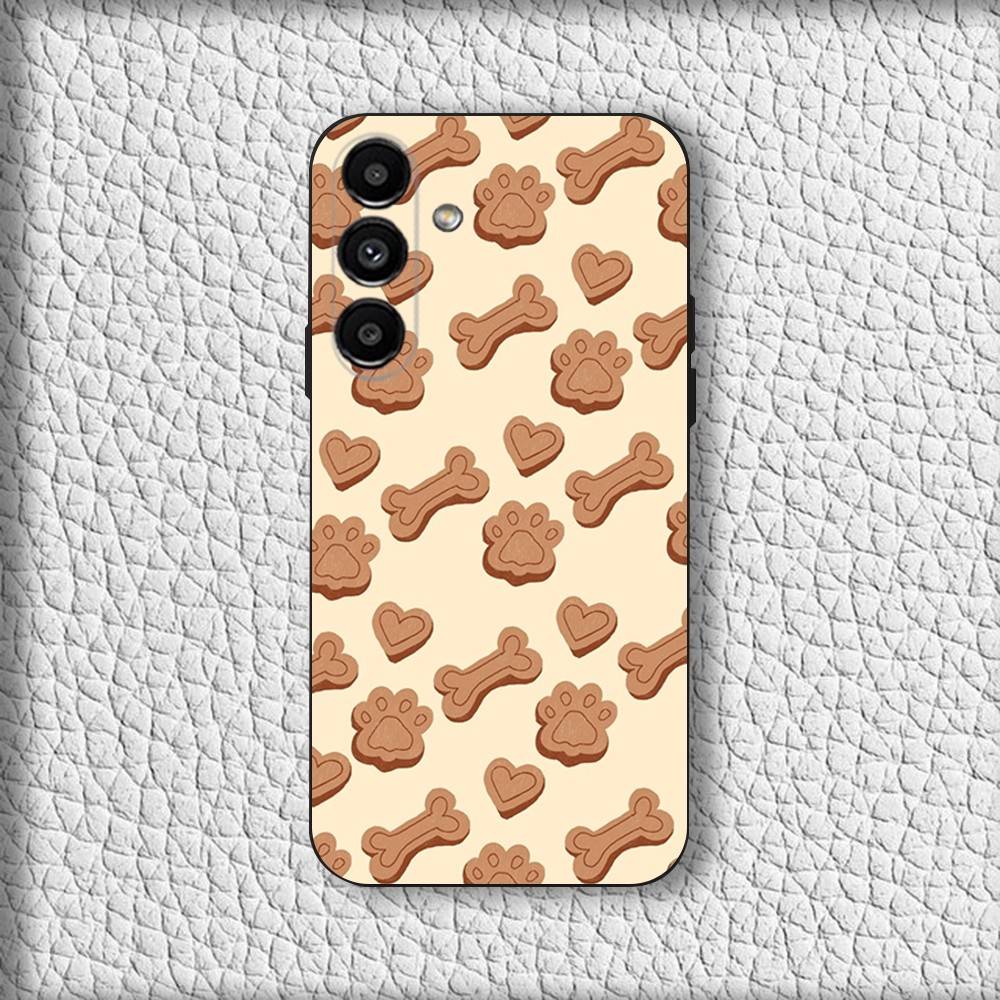 Art Puppy Paw Phone Case For Samsung Galaxy A20,A21s,A22,A31,A32,A52,A53,A72,73,A80 Soft Black Cover