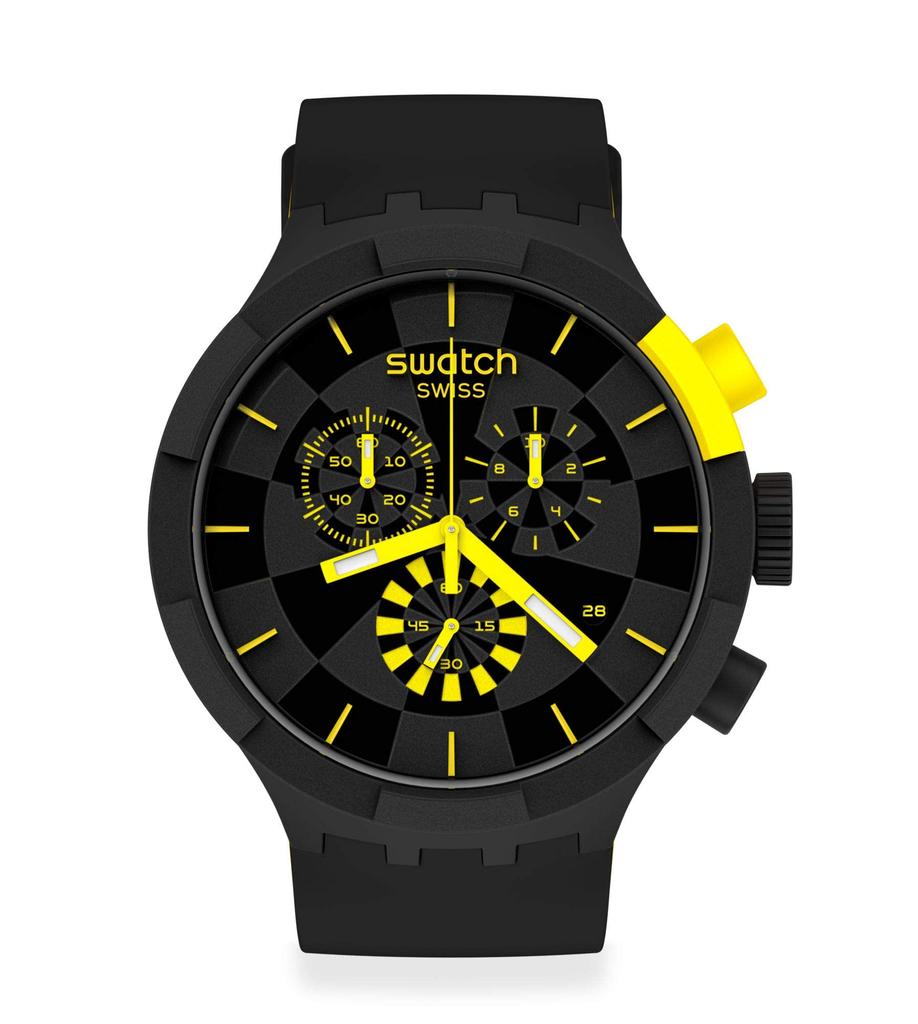 Часы SWATCH BIG BOLD CHRONO SB02B403 черные [Swatch]