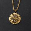 Vintage  Eye Pendant All Seeing Eye Necklace Men Women Religious Amulet Jewelry
