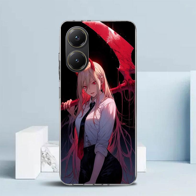 Чехол для телефона C-Chainsaw Man Power для Xiaomi Poco F7 Ultra X5 X6 X7 Pro M7 Redmi 15C 15 13C 13 12C 12 10C 10 10A 9 9C 9A 9T
