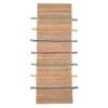 Tapis - Jute et laine - Lignes colorées - 50x150 cm - Intérieur