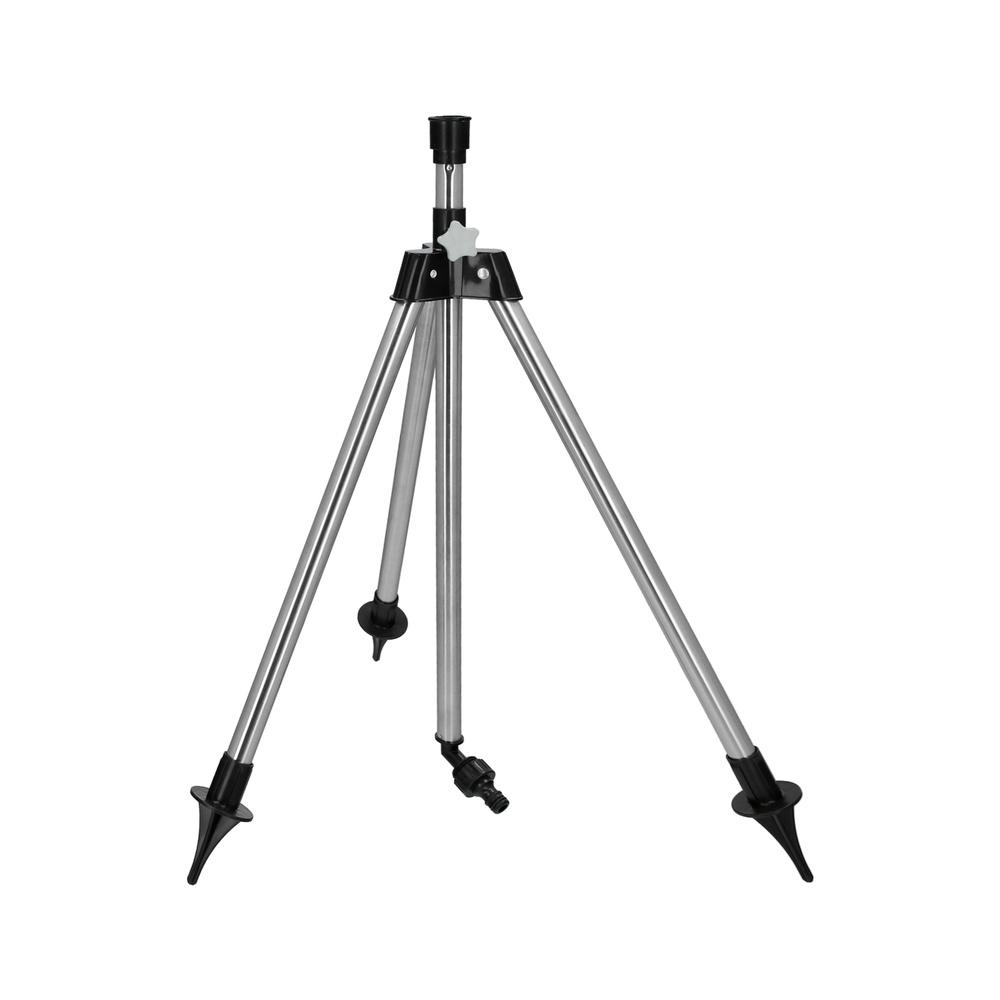 Tripod for Sprinklers Adjustable Height 55/90 Cm. You Take Water 1/2". Chromed Steel. Gardening Sprinkler Tripod