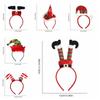 Foolscap Santa Claus Headband Plaid Christmas Cap Hair Bands Gifts Christmas Hair Hoop  Daily