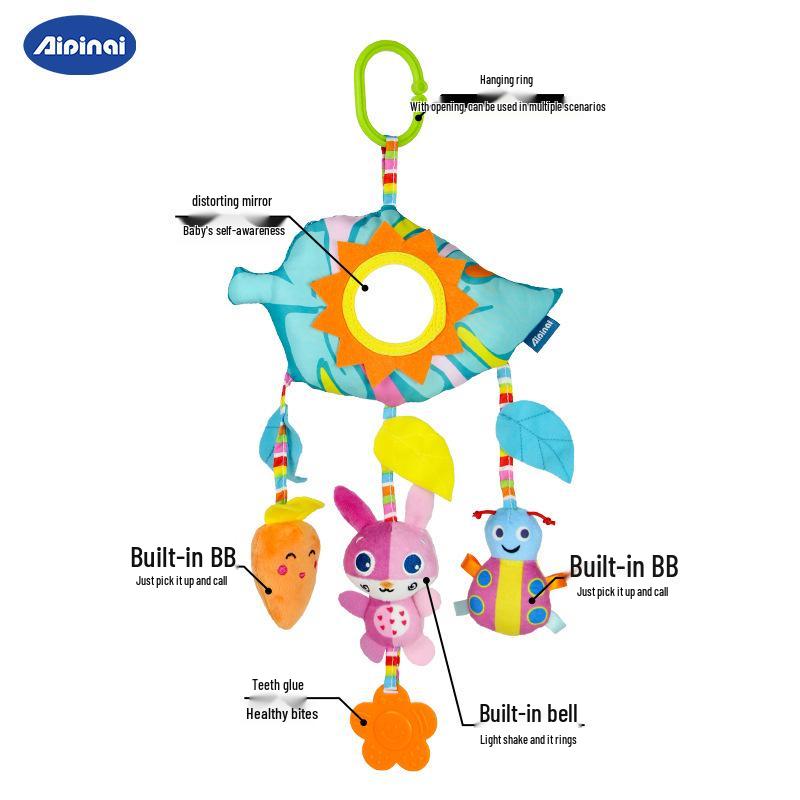 Aipinqi Animal Stroller Plush Hanging Rattle Toy for Babies