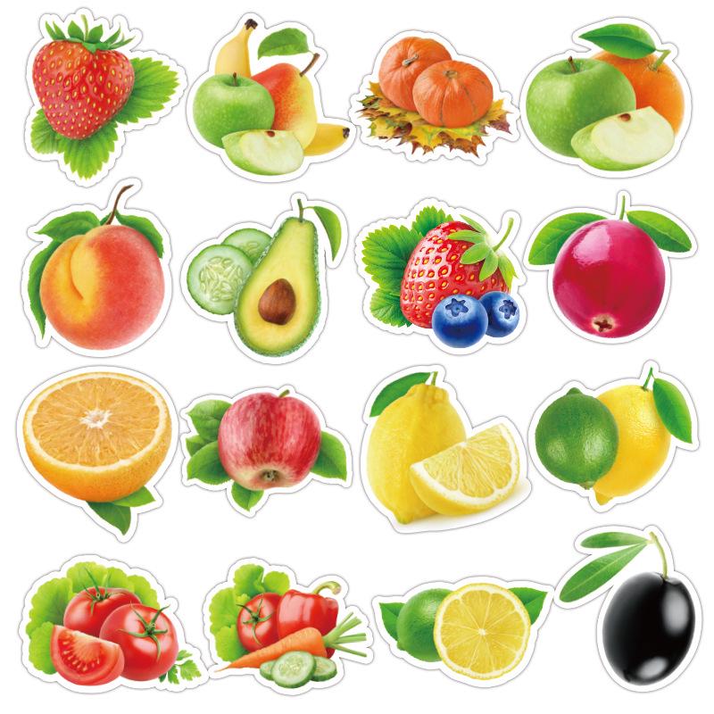 100 Pcs/Set Waterproof Cartoon Fruit Graffiti Stickers For Car Laptop Bicycle Trunk Luggage Case Cute DIY Sticker