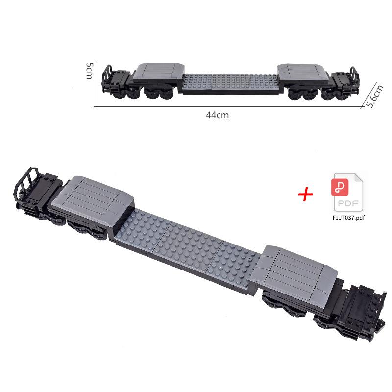 MOC Городской Паровой Локомотив с Вагонами: Набор конструктора «Сделай сам» высокотехнологичных модульных транспортных средств