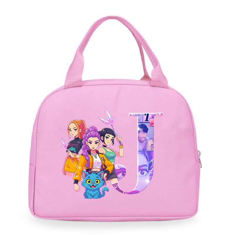 Детские Девочки Kpop Руми Зои Мира Дерпи Саджабойс С Принтом Студенческие Водонепроницаемые Сумки для Еды Ланч-бокса Повседневные Сумки