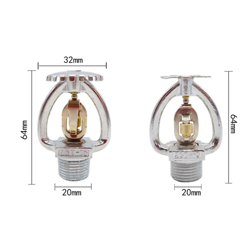 1Pcs Fire Sprinkler Head DN15/72 degree Fusible Alloy Sprinkler Fire Extinguishing System Protection Equipment Spray Sprinkler