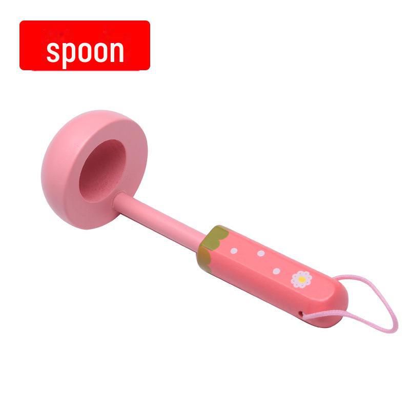 Игровой деревянный кухонный набор Yiwang включает в себя сковороду и кастрюлю для приготовления еды Qieqi Le.