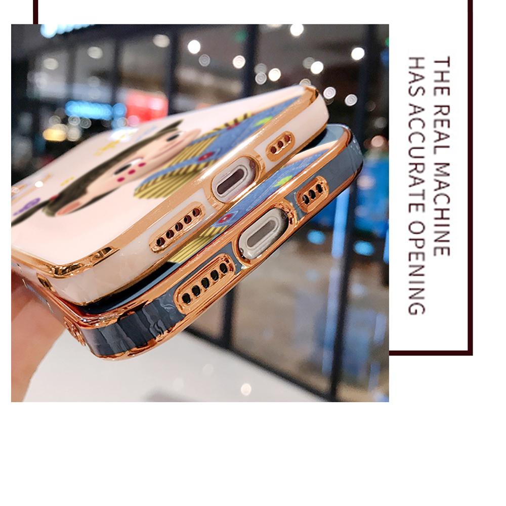 Для iPhone 16 15 Max Samsung S24 S23 Plus A15 A35 A53 A73 Xiaomi 11T 12T 13T Redmi 13C милый мультяшный узор для девочек полный защитный чехол для объектива