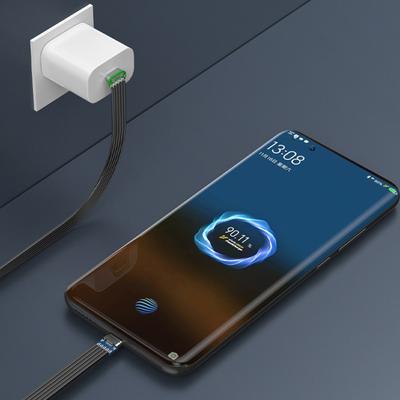 Тонкий Гибкий Кабель USB C Тип C 20 Вт Мощный 480 Мбит/с Передача для Различных Мобильных Устройств Длина Опционально
