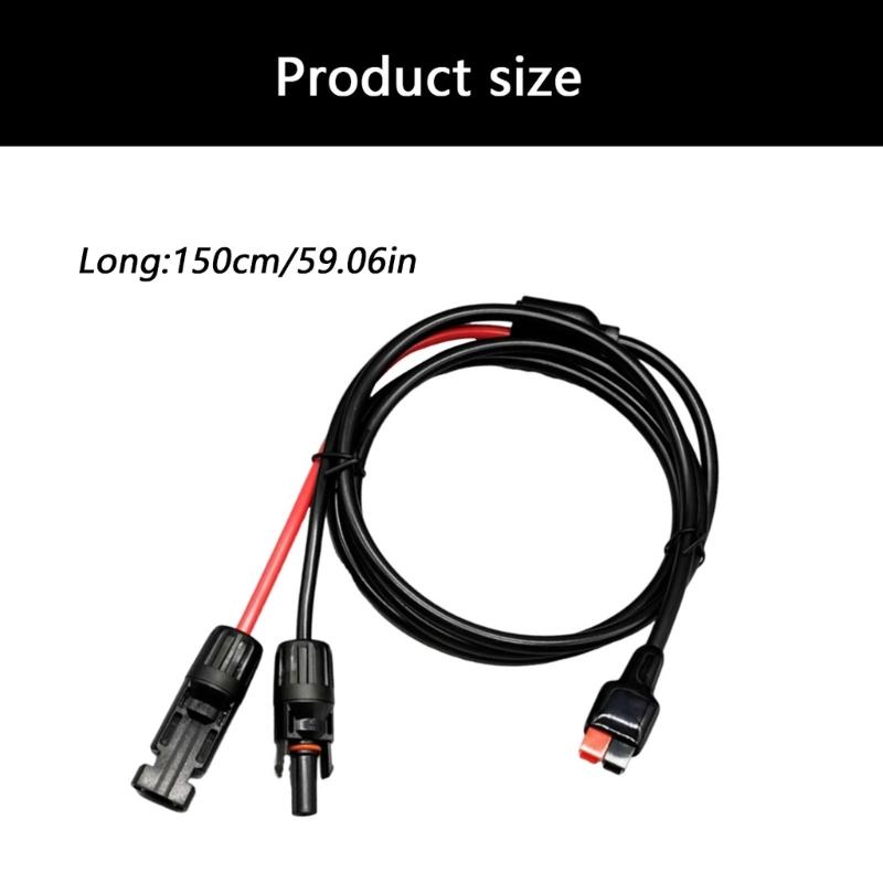 Durability Outdoor Solar Panel 4 To Andersons Connector Cable Sun Light Resistant PVC Material for Photovoltaic Systems