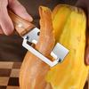 Stainless Steel Peeler With Wooden Handle For Peeling Slicing Fruits Vegetables Durable Smooth Operation Kitchen Specific Peeler
