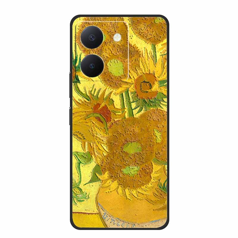 3D Emboss Case For Vivo Y27s Phone Case Relief Black Silicone Soft Back Cover Coque Funda For Vivo Y27s Case Y 27 s Capas 6.64"