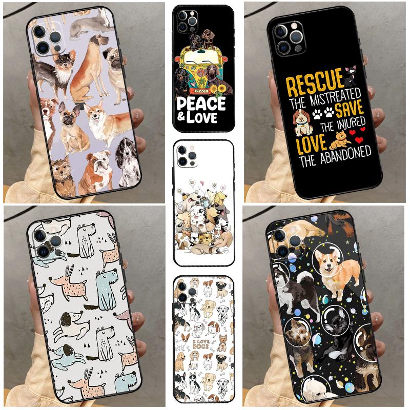 French Bulldog Beagle Dogs Pattern Case For OnePlus 15 12 12R 13T 13R 13 11 9 10 Pro 10T 8T Nord 5 CE 2 3 4 Lite N20 N30 Cover