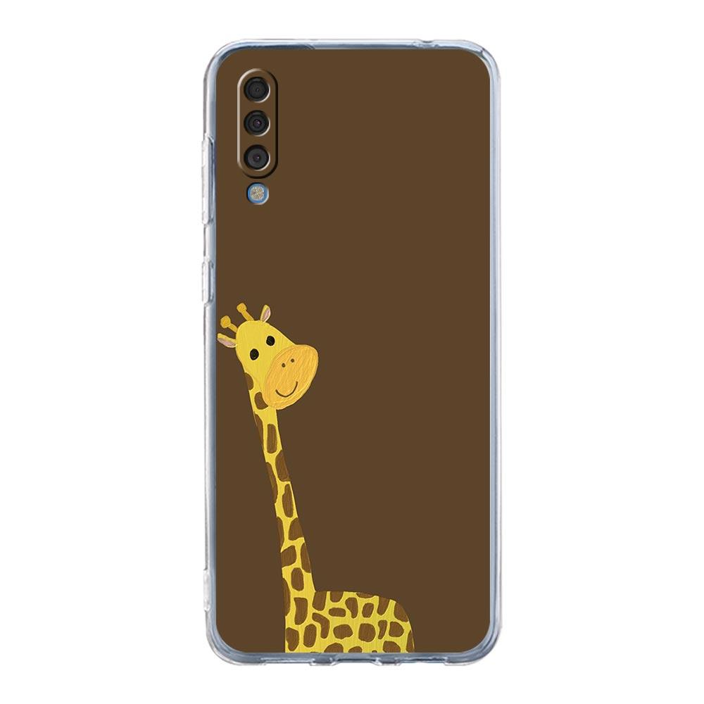 Phone Case For Samsung A16 A14 A12 A22 A32 5G A34 A42 A52 A54 A50 A70 A72 A40 A20E A10S A20S A04S A06 Cover giraffe illustration