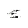 3pcs Stainless Steel Liquor Bottle Pourers Auto Flip Flip Top Drink Wine Stopper Cafe Equipment